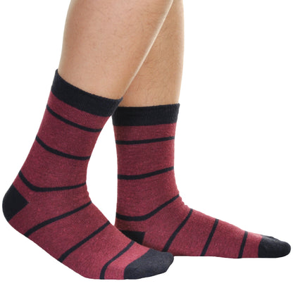 Men's Wool Blend Crew Socks (6-Pairs)