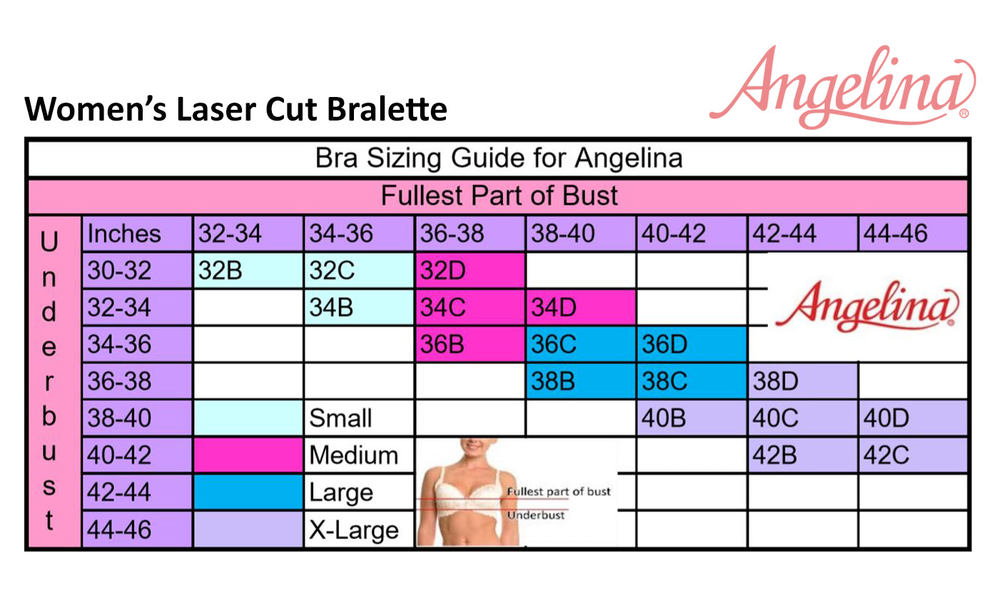Angelina Wire-free Microfiber Laser Cut Bralette –