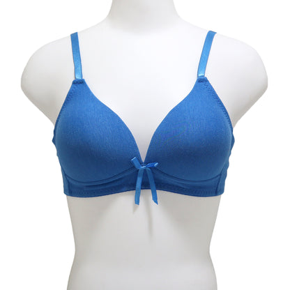 Wire-Free, Lightly Padded Cotton A-Cup Bra (6-Pack)