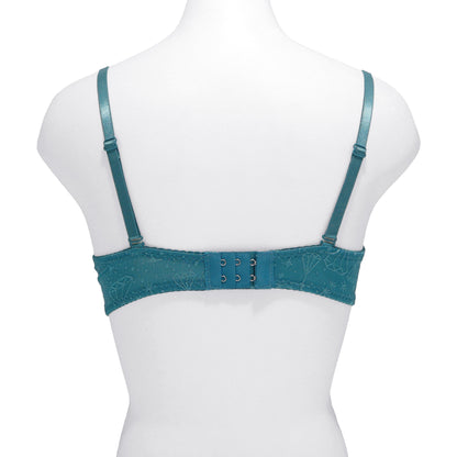 Wired A-Cup Bras with Embroidered Diamond Design (6-Pack)