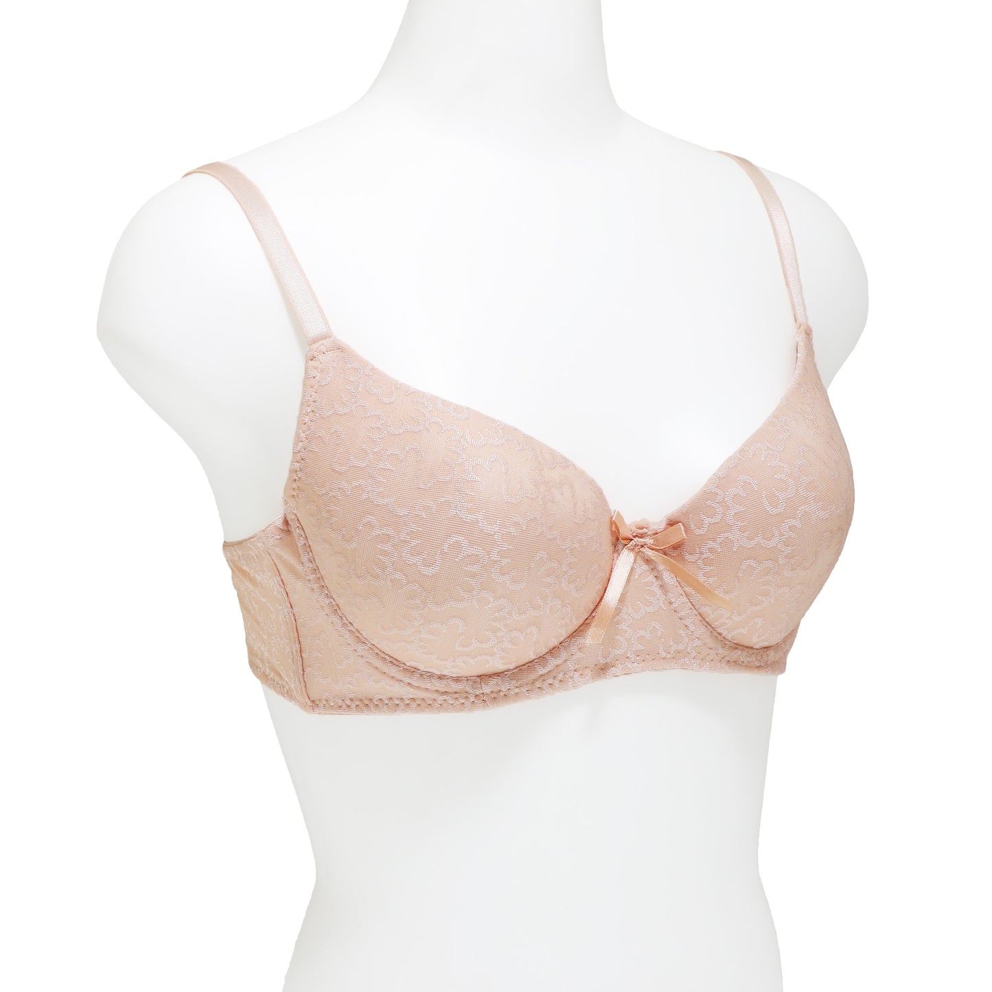 Wired Floral Lace Embroidered A-Cup Bras (6-Pack)
