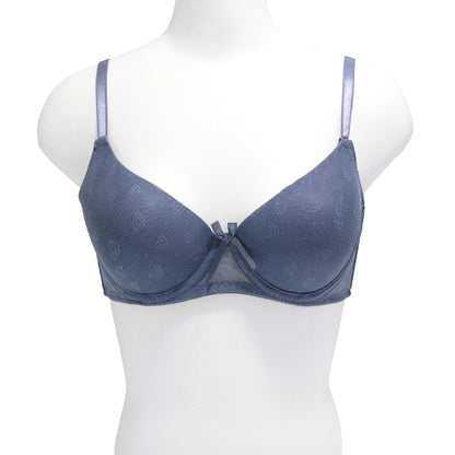 Wired A-Cup Bras with Mesh Diamond Print Design (6-Pack)