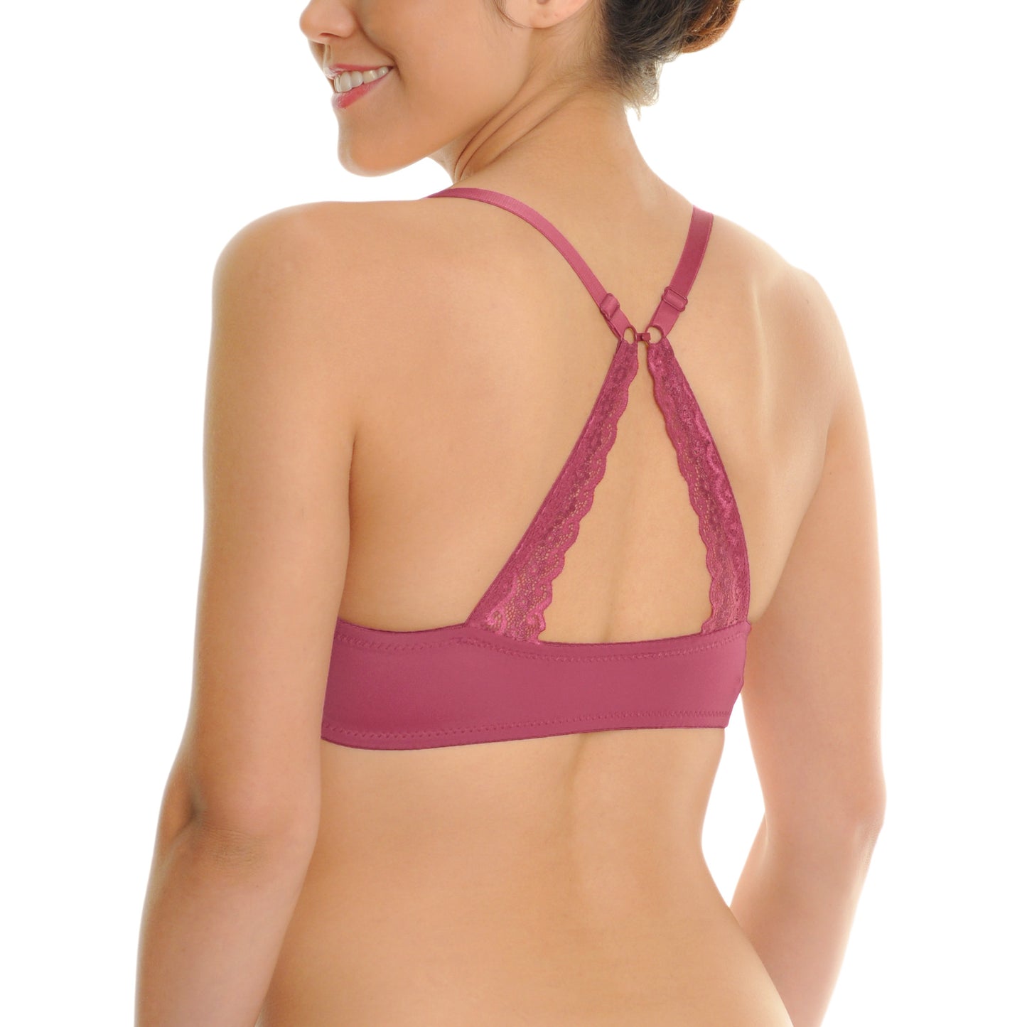 Wired Racerback Bra With Clasp (6-Pack)