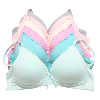 Wire-Free A-Cup Bra with Convertible Straps (6-Pack)