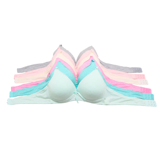 Wire-Free A-Cup Bra with Convertible Straps (6-Pack)
