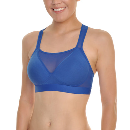 Wire-Free Cotton Full-Coverage Modesty Bras (6-Pack)