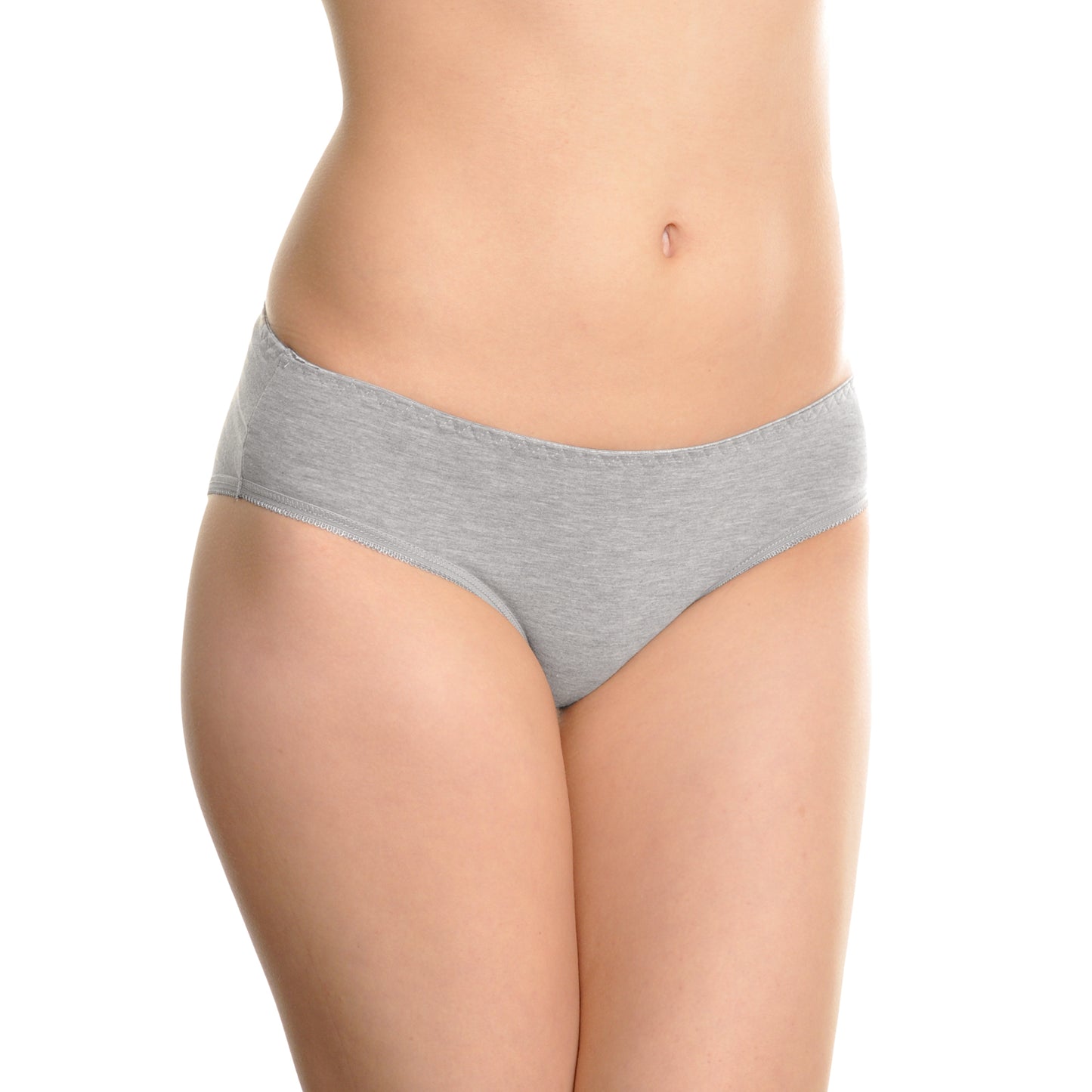 Angelina Cotton Bikini Panties with Ruched Center Back –