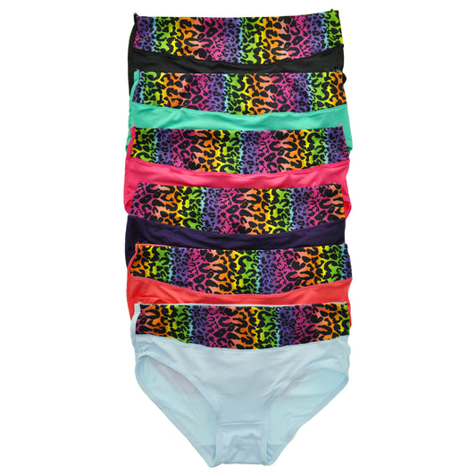 Hiphugger Panties with Rainbow Cheetah Print (6-Pack)