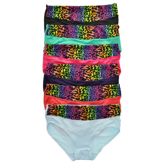 Hiphugger Panties with Rainbow Cheetah Print (6-Pack)