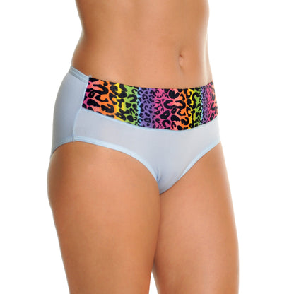 Hiphugger Panties with Rainbow Cheetah Print (6-Pack)