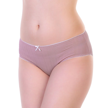 Cotton Hiphugger Panties with Cable Knit Design (12-Pack)