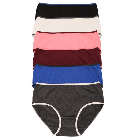 Classic Cotton Hiphugger Panties (6-Pack)