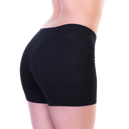 Women's Cotton Safety Boxer Short Panties (6-Pack)