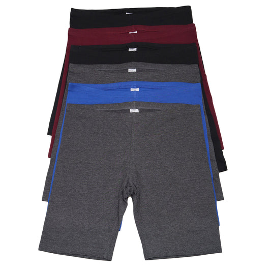 Women's Cotton Safety Bike Short Panties (6-Pack)