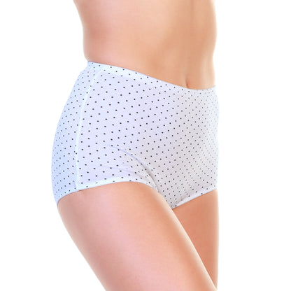 Cotton Classic High-Rise Briefs with Swirls and Dots Print (6-Pack)