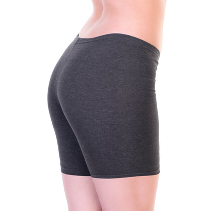 Cotton Mid Thigh Safety Bike Short Panties (6-Pack)