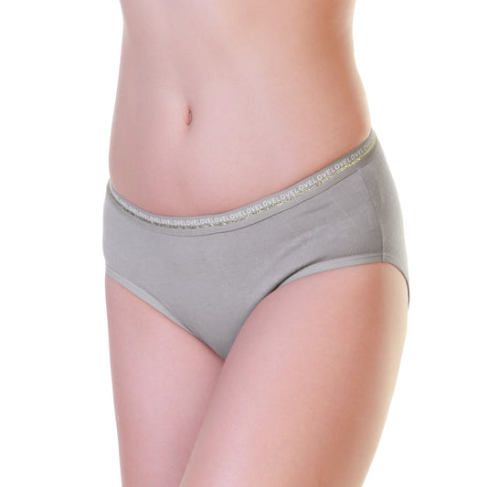 Cotton Hiphugger Panties with Love Print on Waistband (6-Pack)
