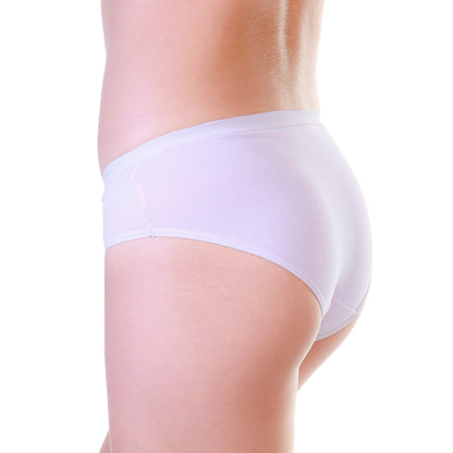 Cotton Hiphugger Panty with Ruched Detail (6-Pack)