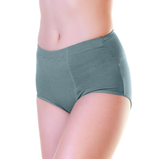 Cotton High-Rise Briefs with Front Stitching (6-Pack)