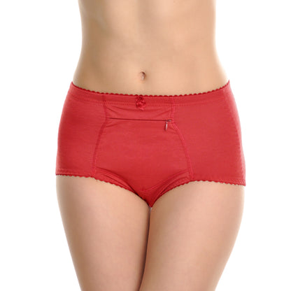 Cotton High Waist Girdle with Zippered Pocket (6-Pack)