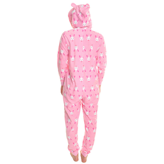 Unisex FLEECE Novelty One-Piece Hooded Pajamas (1-Pack)