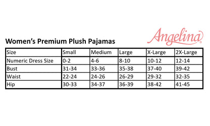 Premium Plush Hoodie Lounge/Pajama Set (1-Pack)