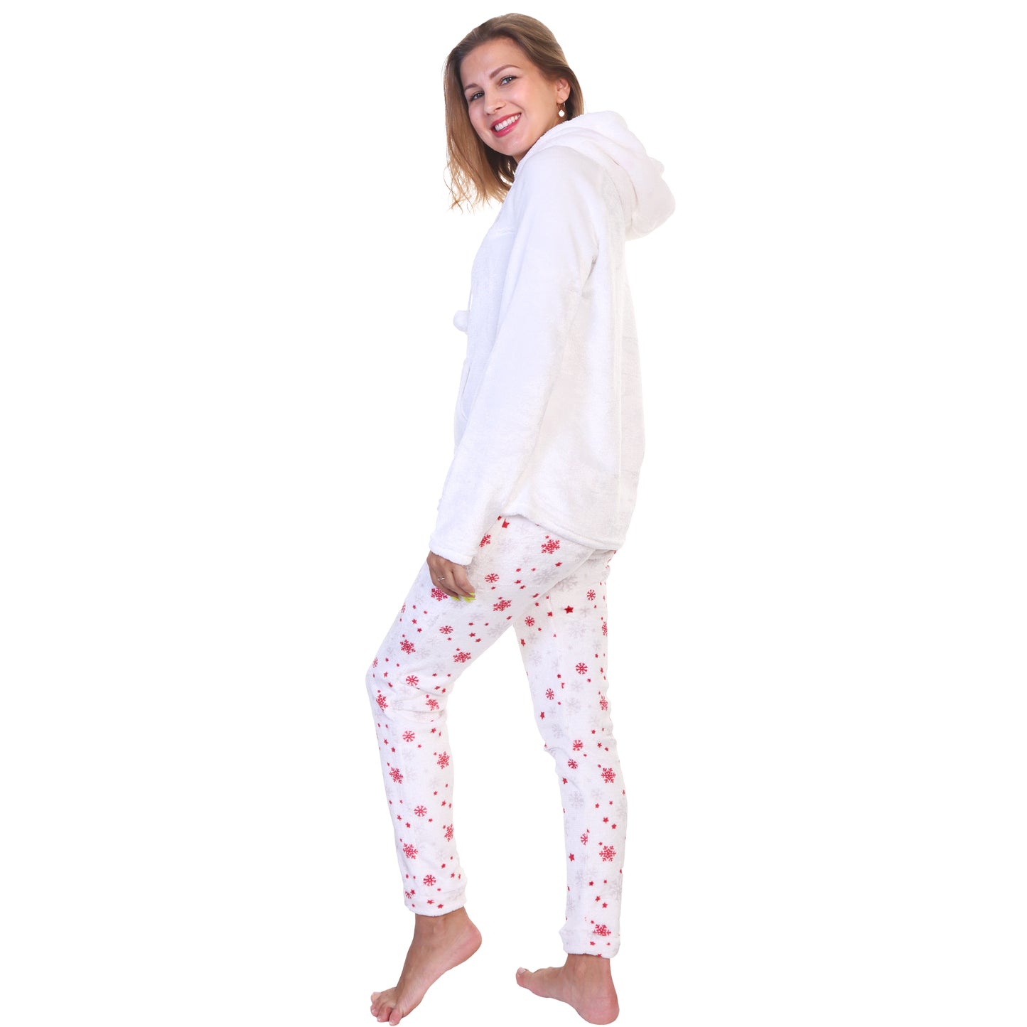 Premium Plush Hoodie Lounge/Pajama Set (1-Pack)