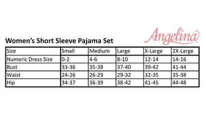 Women's Classic Button-Down and Shorts Pajama Set (1-Pack)
