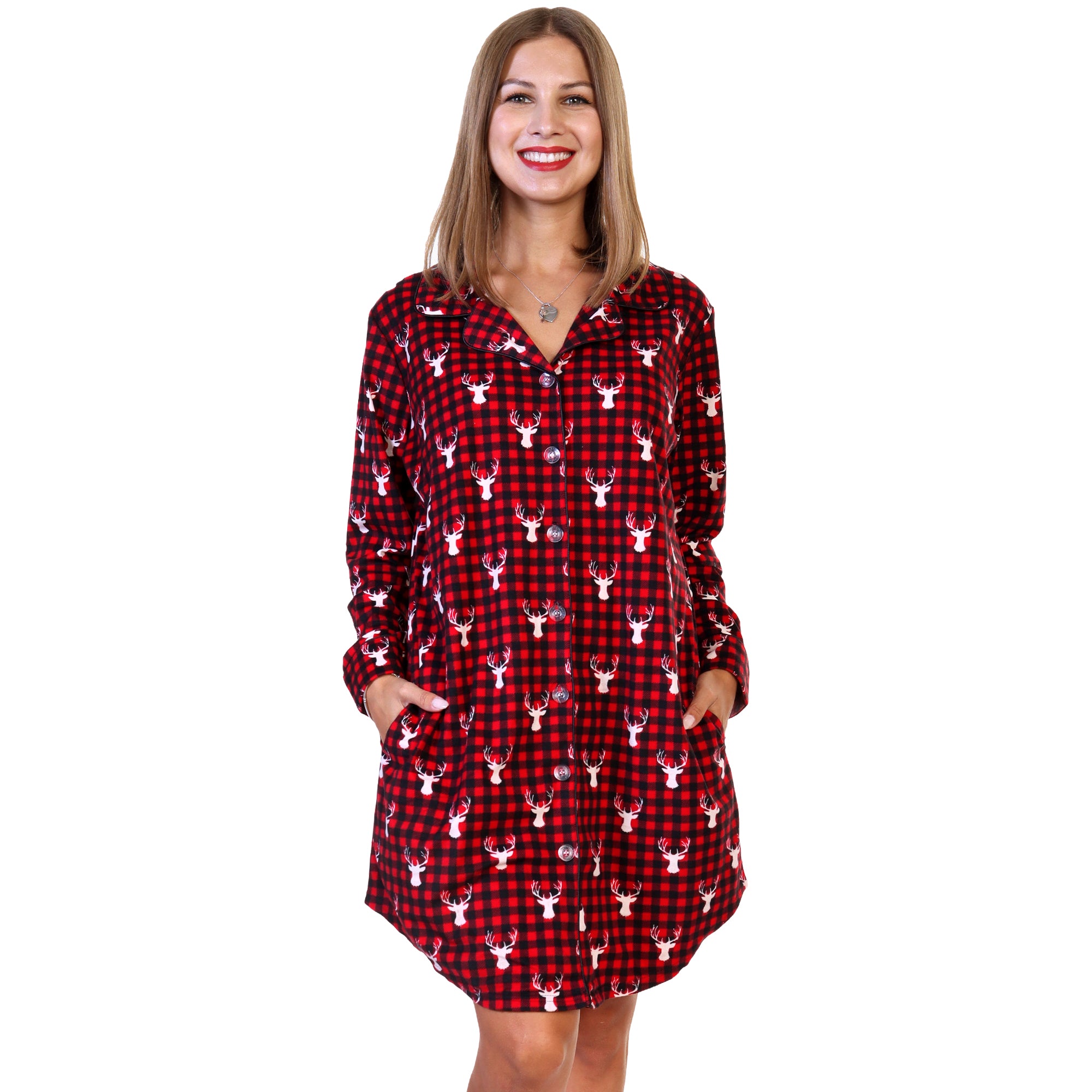 Flannel pajama shirt online dress