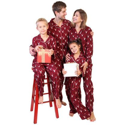 COZY Flannel Notch Collar Pajama Set (1-Pack)