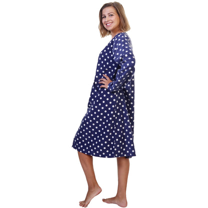 Cozy Fleece Pajama Long Sleeves Nightgown (1-Pack)