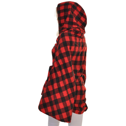 Cozy Fleece Hooded Wearable Blanket (1-Pack)