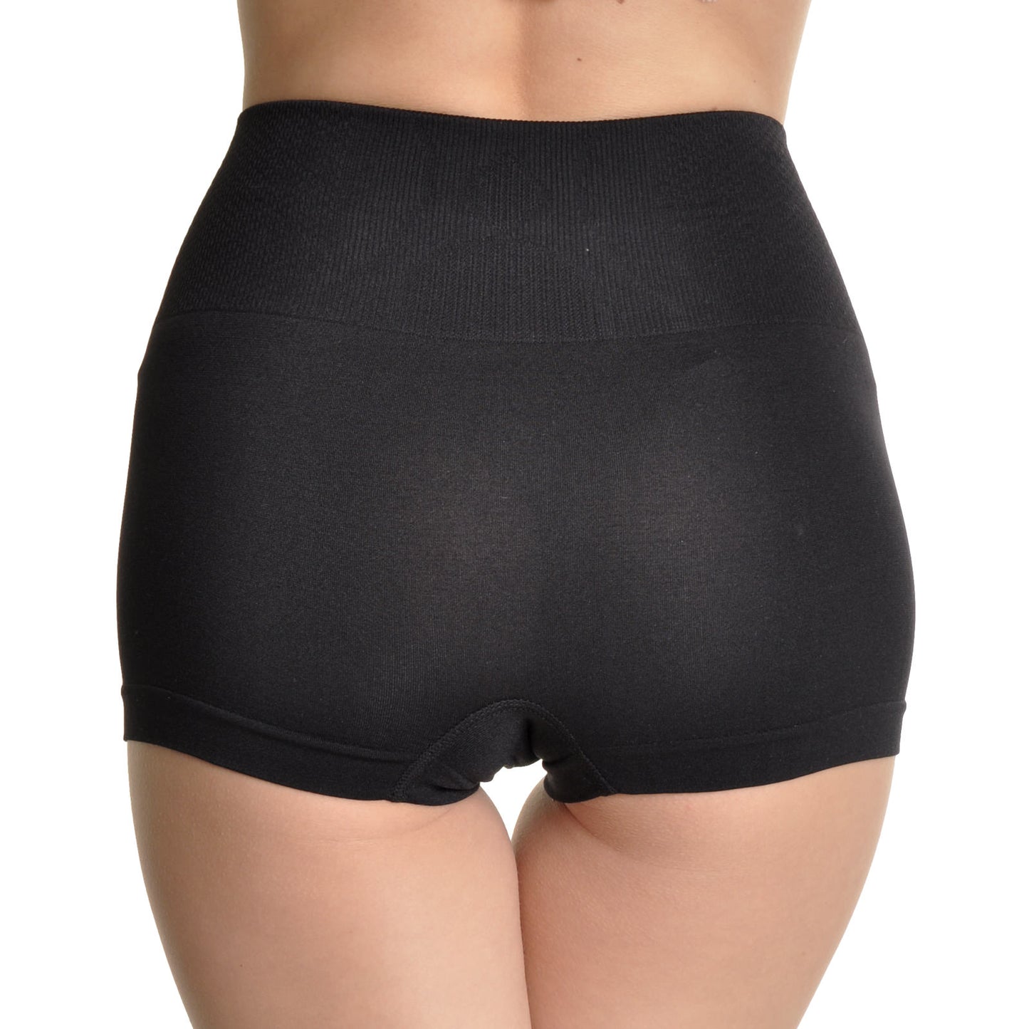 Women's Seamless Boxers with High Waist Control Top (6-Pack)