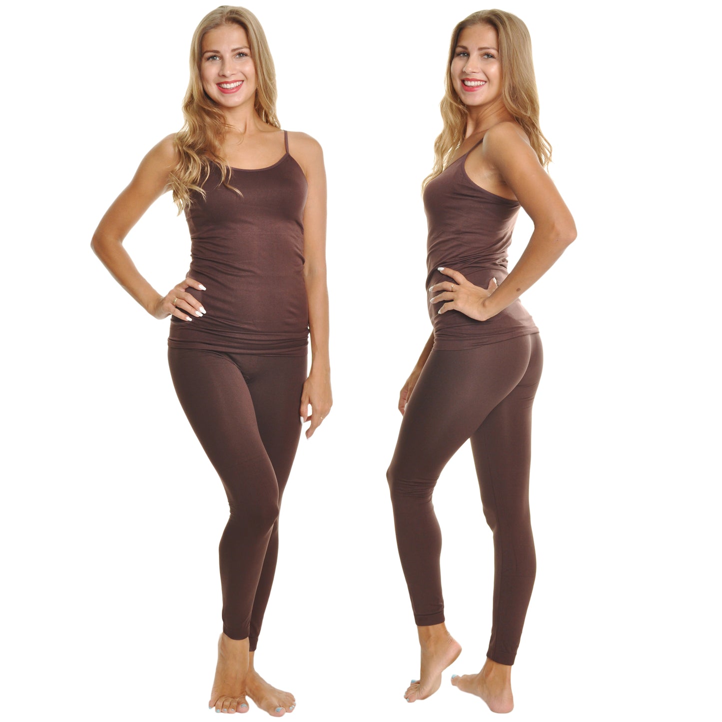 Seamless Microfiber Top and Bottom Layering Sets (4-Pack)