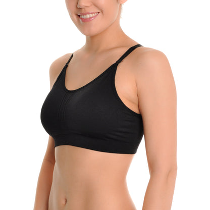 Wire-free Seamless Bra with Adjustable Closure (6-Pack)