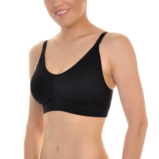 Seamless U-Back Bralette with Adjustable Straps (6-Pack)