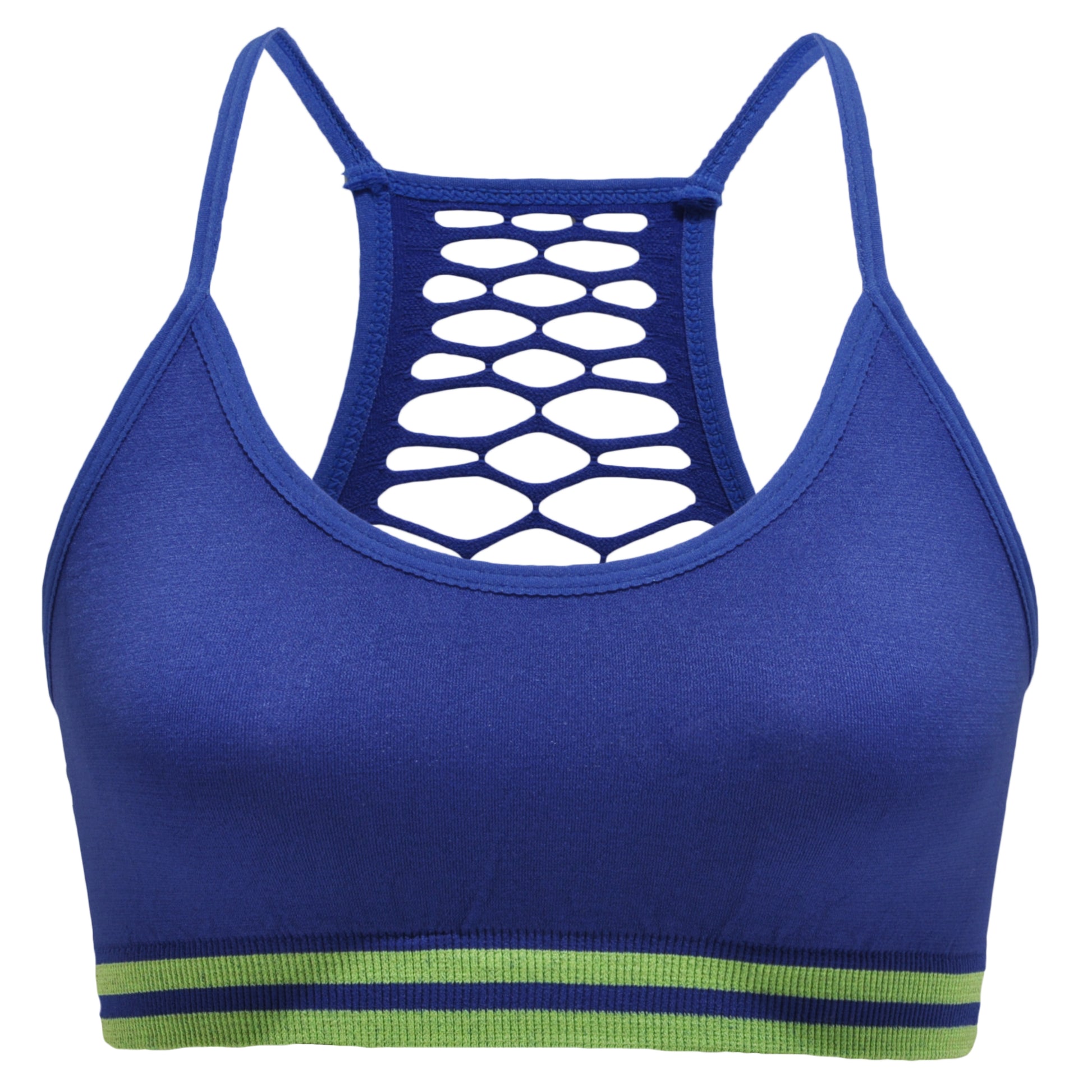 Angelina Wire-Free Seamless Sports Bra with Front-Zip Closure (6