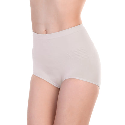 Seamless Cotton High-Waist Light-Control Panties (12-Pack)