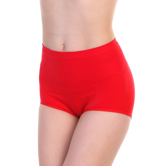 Seamless Cotton High-Waist Light-Control Panties (12-Pack)