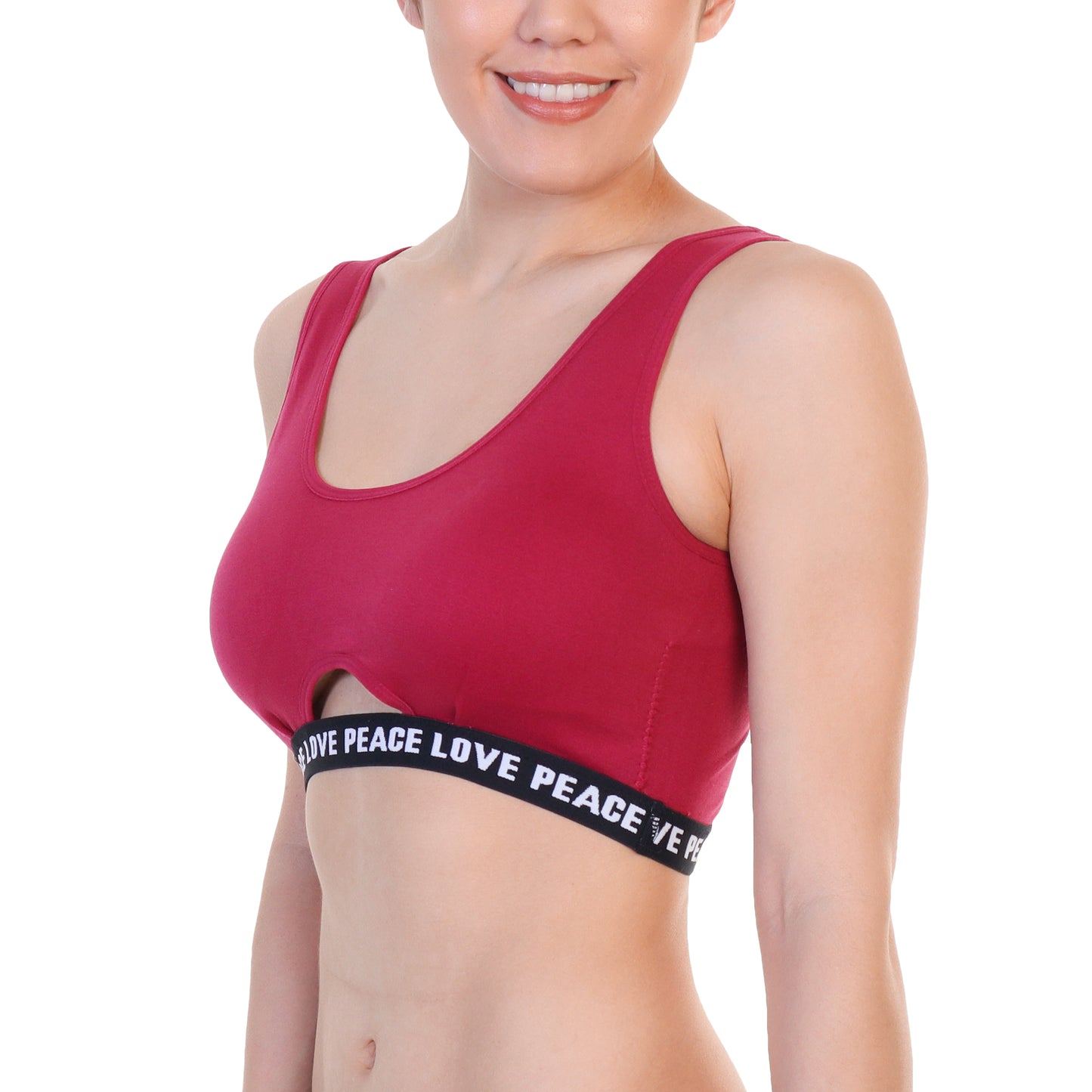 Seamless Wire-free Bralette with Keyhole Design (6-Pack)