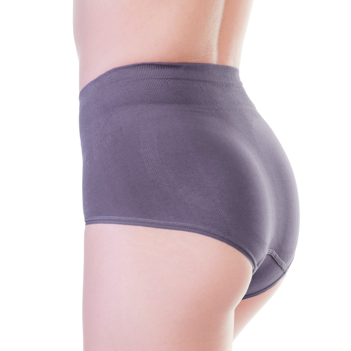 Seamless Cotton Light-Control Mid-Rise Briefs Panties (6-Pack)
