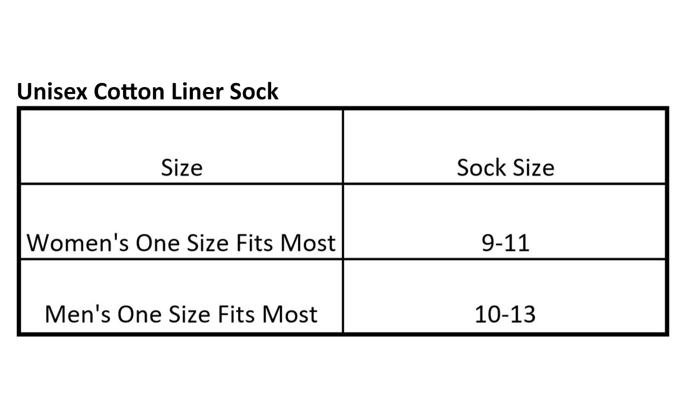 Unisex Cotton Blend Liner Sock with Non-Slip Heel Grip (12-Pairs)