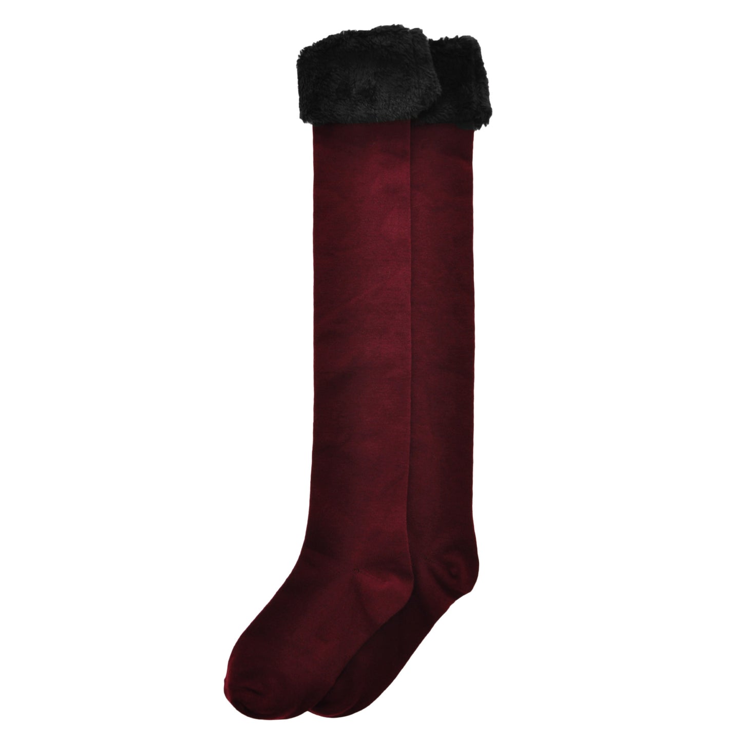 Winter Fur Trim Knee Socks (1-Pack)