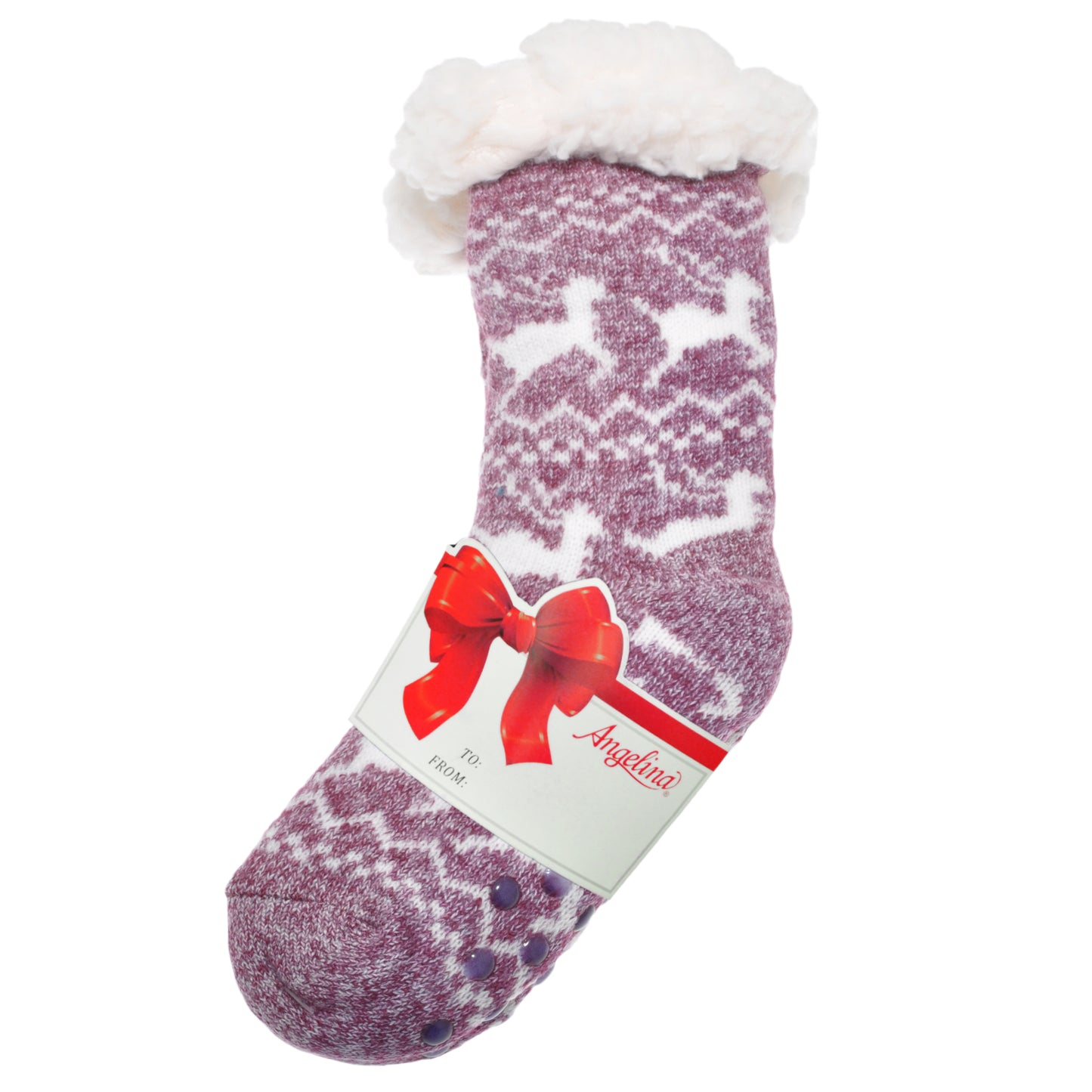 Kids Winter-Weight Sherpa-Lined Knitted Thermal Crew Socks (3-Pairs)