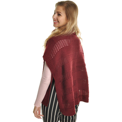 Cowl Neck Poncho Sweater (1-Pack)