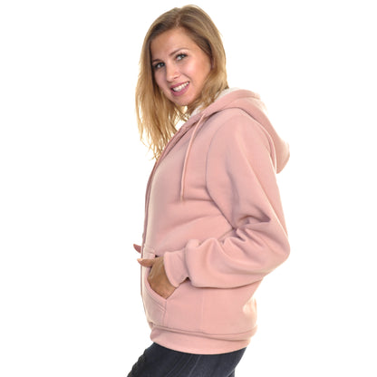 Women's Sherpa-Lined Hoodie Jacket (1-Pack)