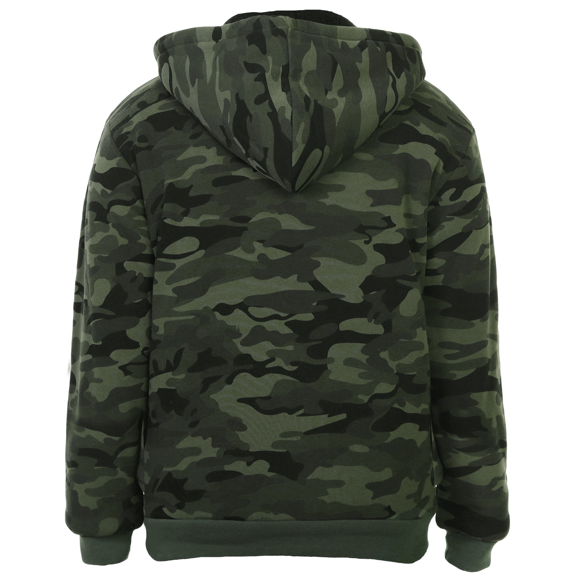 Sherpa lined camo discount hoodie